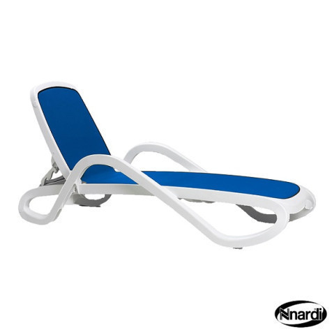  Nardi Alfa Espreguiçadeira Branca - Rede Azul